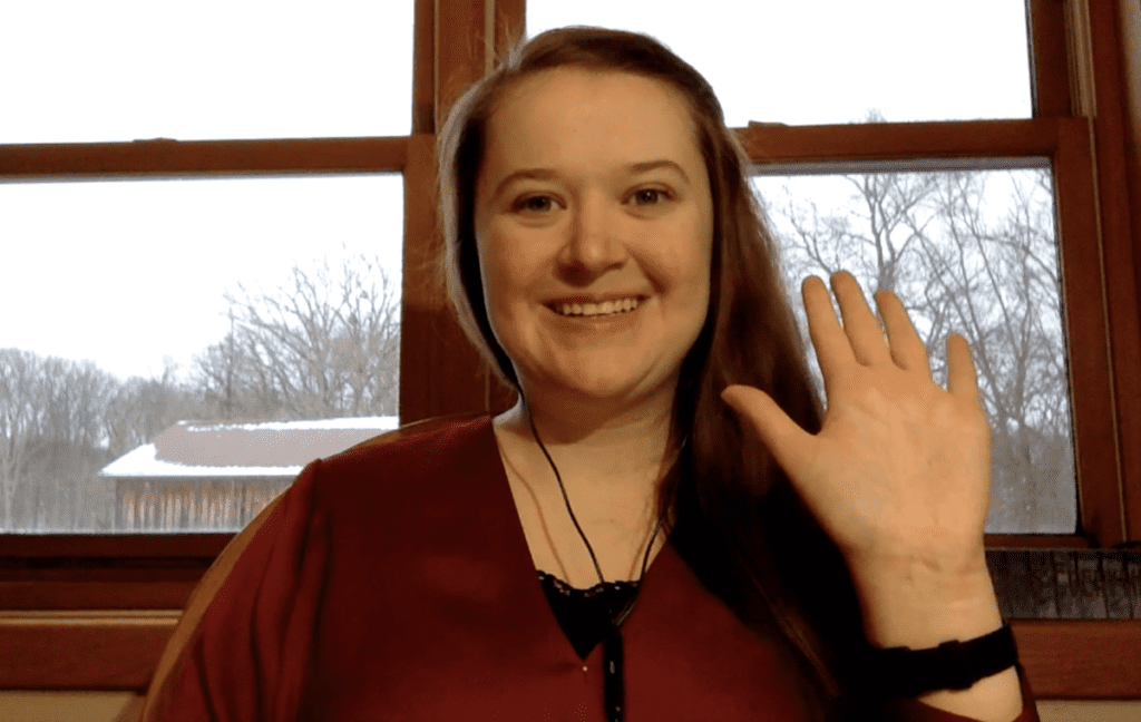 Picture of me waving